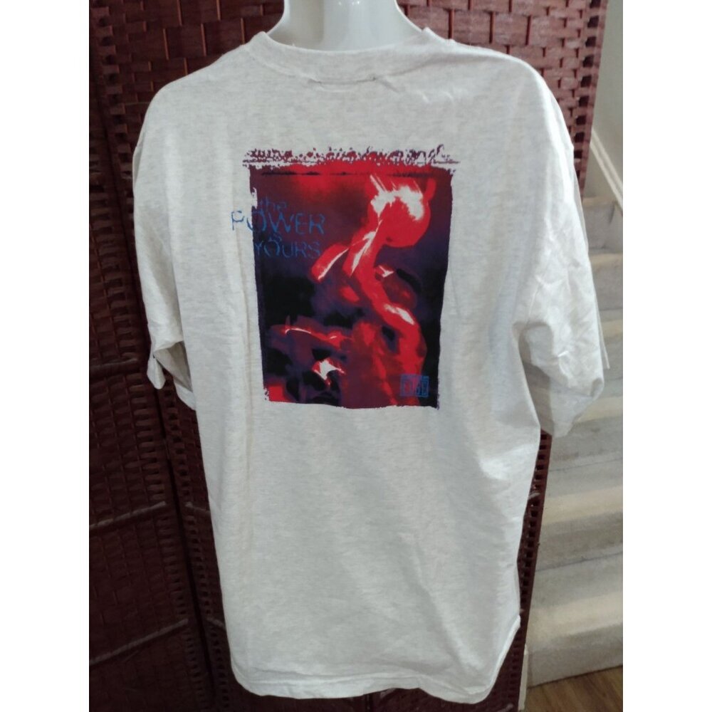 Vintage The Power Is Yours Basketball T Shirt 90s Y2K Graphic Tee XL